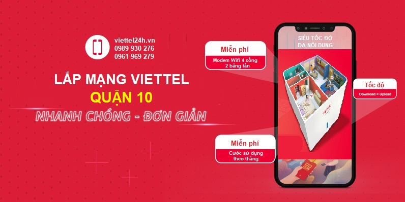 Lắp đặt WiFi Viettel Quận 10